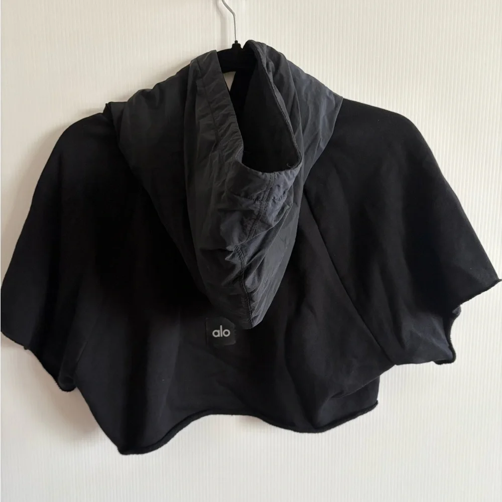 (SOLD) ALO Cropped Short Sleeve Hoodie - Picture 4 of 10